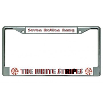The White Stripes "Seven Nation Army" Chrome License Plate Frame