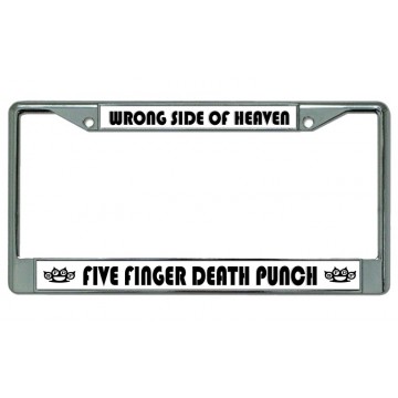 Death Punch "Wrong Side Of Heaven" Chrome License Plate Frame