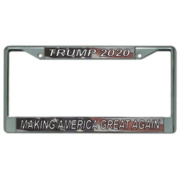 Trump 2020 ... Chrome License Plate Frame