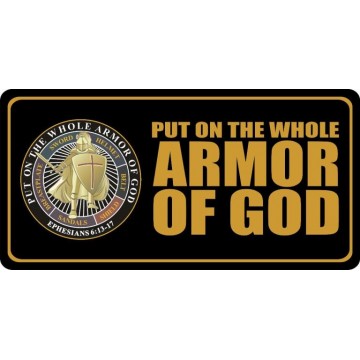 Armor Of God Photo License Plate