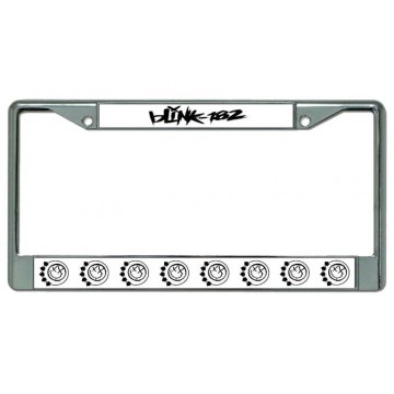 Blink-182 Chrome License Plate Frame