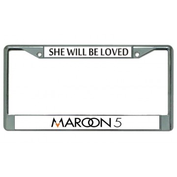 Maroon 5 Chrome License Plate Frame