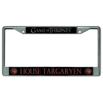 House Targaryen Chrome License Plate Frame