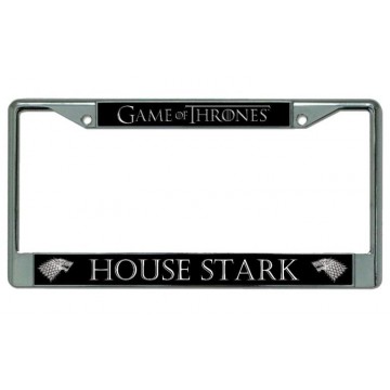 House Stark Chrome License Plate Frame