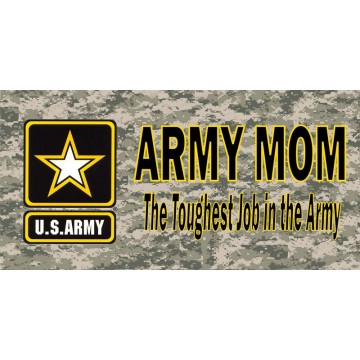 Army Mom Photo License Plate
