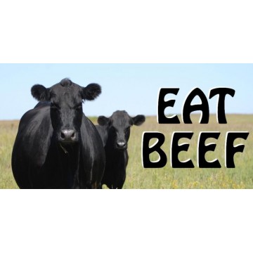 Eat Beef #3 Photo License Plate 