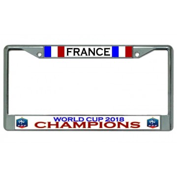 France World Cup Champions 2018 Chrome License Plate Frame