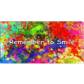 Remember To Smile Photo License Plate