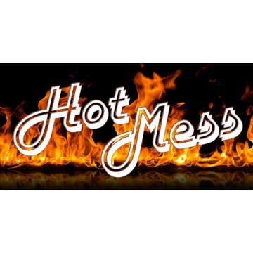 Hot Mess Photo License Plate