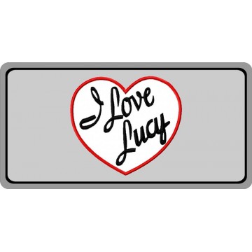 I Love Lucy #2 Photo License Plate