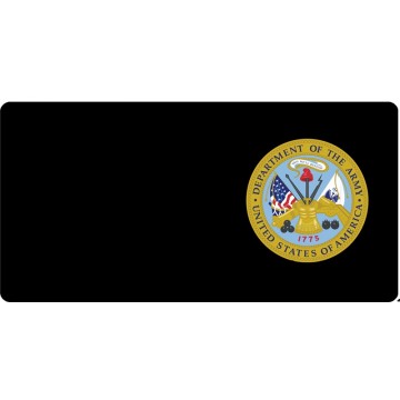 Department Of The Army Offset Photo License Plate
