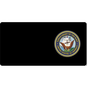 Department Of The Navy Offset Photo License Plate