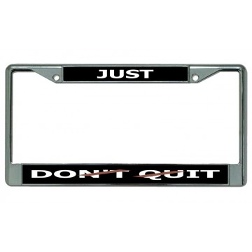 Just Do ... It Chrome License Plate Frame