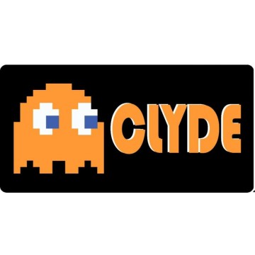 Pac-Man Clyde Photo License Plate