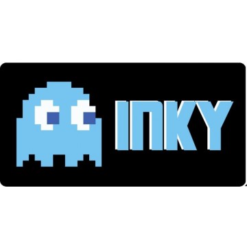 Pac-Man Inky Photo License Plate