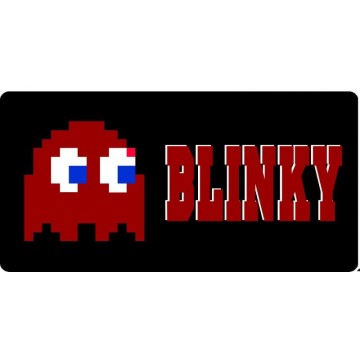 Pac-Man Blinky Photo License Plate