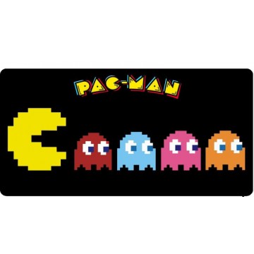 Pac-Man Characters Photo License Plate