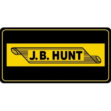 J.B. Hunt Transport Photo License Plate