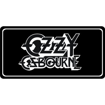 Ozzy Osbourne Script Photo License Plate 
