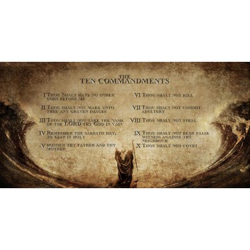 The Ten Commandments #2 Photo License Plate