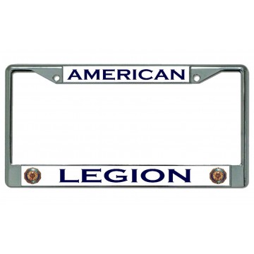 American Legion Chrome License Plate Frame