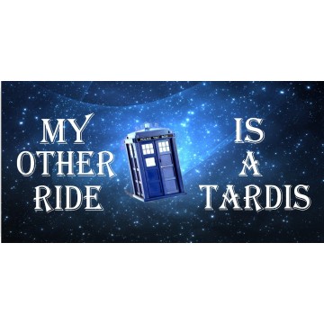 My Other Ride Is A Tardis Photo License Plate