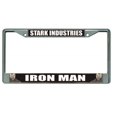 Stark Industries Iron Man Chrome License Plate Frame