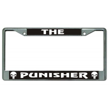 The Punisher Chrome License Plate Frame