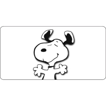 Snoopy Centered Photo License Plate