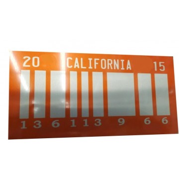 Back To The Future 2 Bar Code Photo License Plate