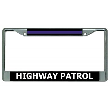 Highway Patrol Chrome License Plate Frame