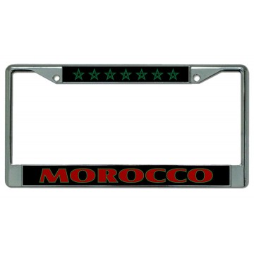 Morocco Chrome License Plate Frame