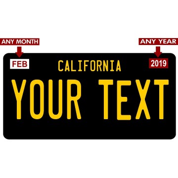 Custom State Personalized Novelty Photo License Plate