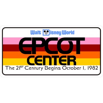Epcot Center Photo License Plate