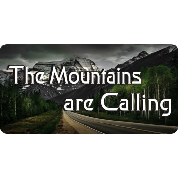 The Mountains Are Calling #2 Photo License Plate
