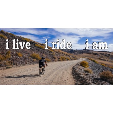 I Live I Ride I Am Photo License Plate