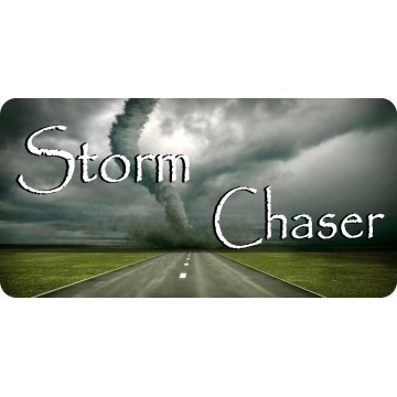 Storm Chaser Photo License Plate