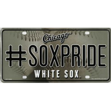 Chicago White Sox #SoxPride Metal License Plate