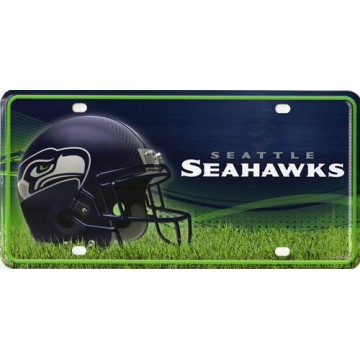Seattle Seahawks Metal License Plate