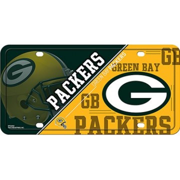 Green Bay Packers Metal License Plate
