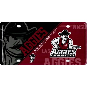 New Mexico State Aggies Metal License Plate