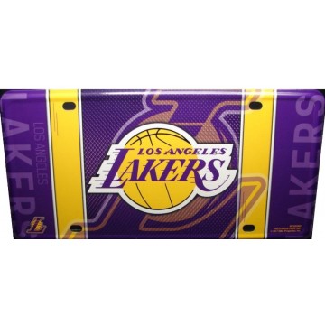 Los Angeles Lakers Metal License Plate