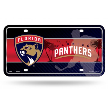Florida Panthers Metal License Plate