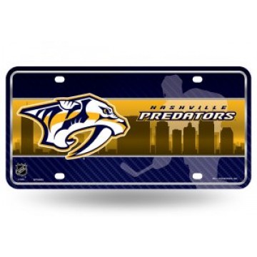 Nashville Predators Metal License Plate
