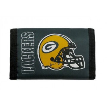 Green Bay Packers Nylon Trifold Wallet