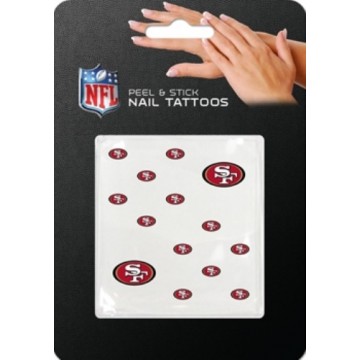 San Francisco 49ers Peel And Stick Nail Tattoos