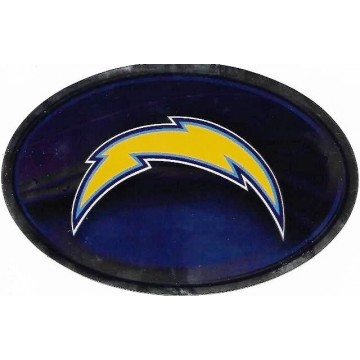 Los Angeles Chargers Chrome Die Cut Oval Decal