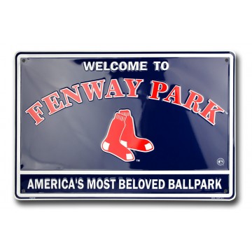 Boston Red Sox Fenway Park Metal Parking Sign