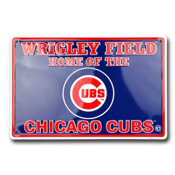 Chicago Cubs Wrigley Field Metal Parking Sign