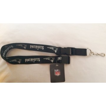 New England Patriots Blackout Lanyard With Safety Latch